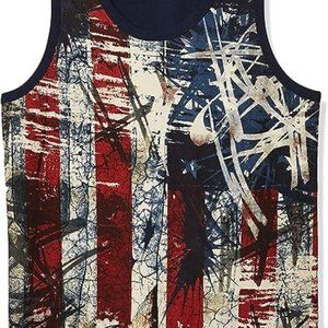 AKADEMIKS Men's USA Americana Tank Top